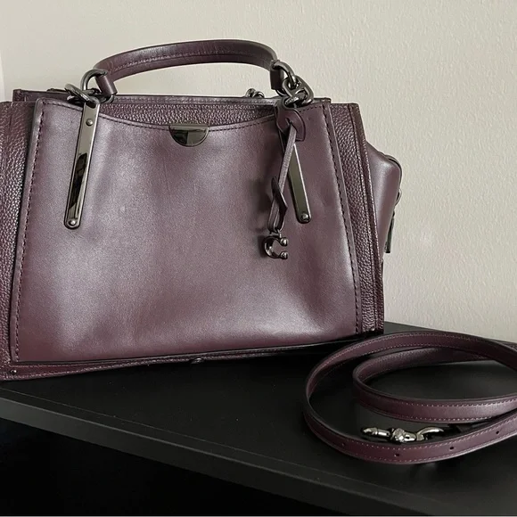 Coach Dreamer Dark Purple Satchel - Picture 5 of 11